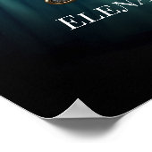 Mis Quince Quinceanera Begrüßungszeichen mit Foto Poster (Ecke)