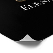 Mis Quince Quinceanera Gold-Design Begrüßungszeich Poster (Ecke)