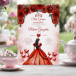 Mis Quince Rote Rosen 15 Anos Crown Quinceañera Einladung<br><div class="desc">Quinceañera Rote Rosen Kronen Einladung Mis Quince 15 Anos,  16. Geburtstagsparty</div>