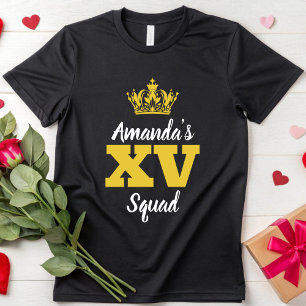 Mis Quince Squad Quinceanera 20. 30. 40 Geburtstag T-Shirt
