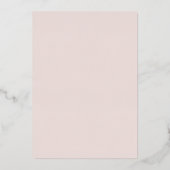 Mis Quince Winter Schneeflocken Pince Quinceanera Folieneinladung (Rückseite)