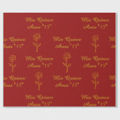 Mis Quince Wrapping Paper Geschenkpapier (Flach)