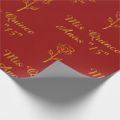 Mis Quince Wrapping Paper Geschenkpapier (Ecke)