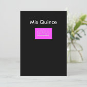Mis Quinte Einladung (Stehend Vorderseite)