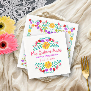 Mis-Quitte Anos mexikanische Fiesta Quincenera Serviette