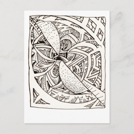 Mis-spliced von Brian Benson Postkarte (Vorderseite)