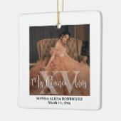 Mis XV Años 2 Foto Quinceañera Keepake Modern Keramikornament (Links)