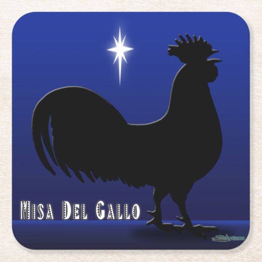 Misa Del Gallo Rechteckiger Pappuntersetzer (Vorderseite)