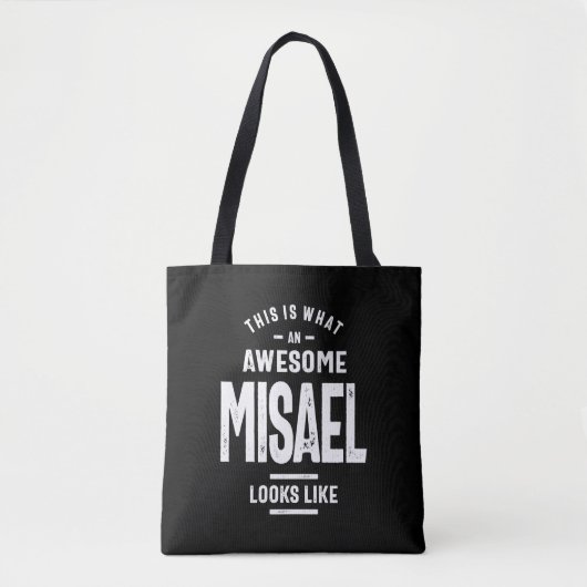Misael Personalisiert Name Birthday Tasche (Vorderseite)