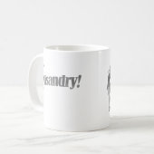 Misandry! Grafikdesign Kaffeetasse (Vorderseite Links)