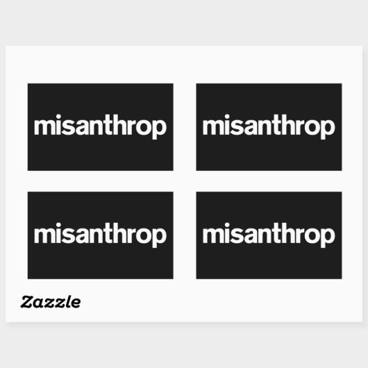 Misanthrop Box Sticker (Blatt)