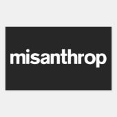 Misanthrop Box Sticker (Vorderseite)