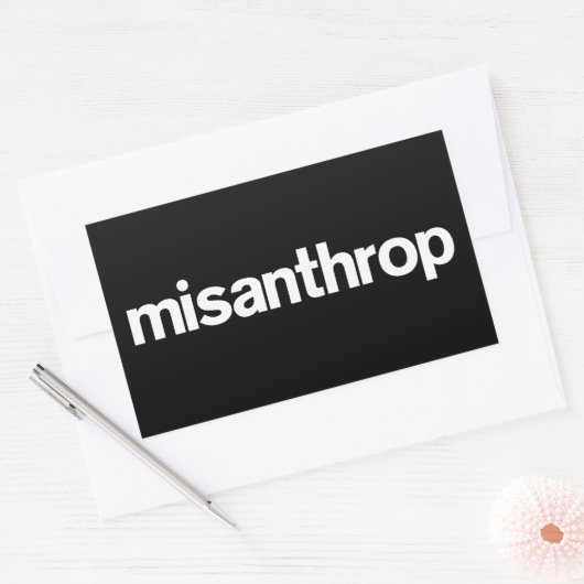 Misanthrop Box Sticker (Umschlag)