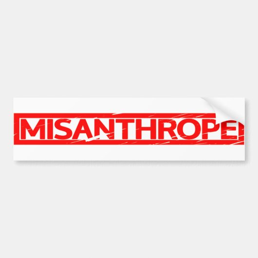 Misanthrope-Briefmarke Autoaufkleber (Vorne)