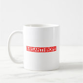 Misanthrope-Briefmarke Kaffeetasse (Links)