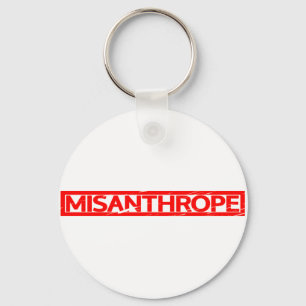 Misanthrope-Briefmarke Schlüsselanhänger