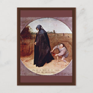 Misanthrope von Bruegel D. Ä. Pieter (beste Qualit Postkarte