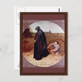 Misanthrope von Bruegel D. Ä. Pieter (Beste Qualit Postkarte (Vorne/Hinten)