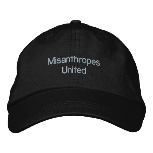Misanthropes United Bestickte Kappe (Vorderseite)