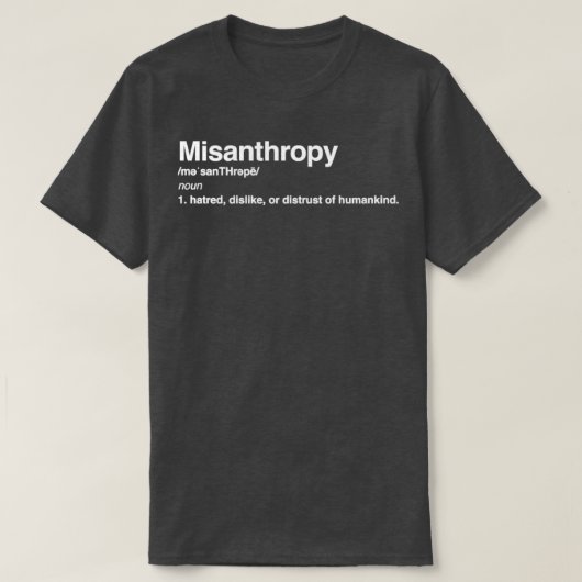 Misanthropie T-Shirt (Design vorne)