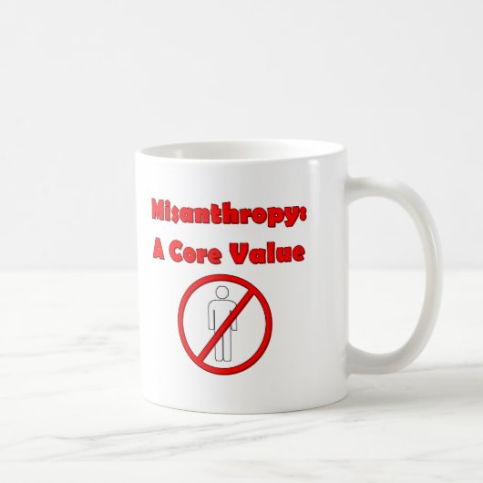 Misanthropy-Kern-Wert kein Leute-Dunkelheits-Spaß Kaffeetasse (Rechts)