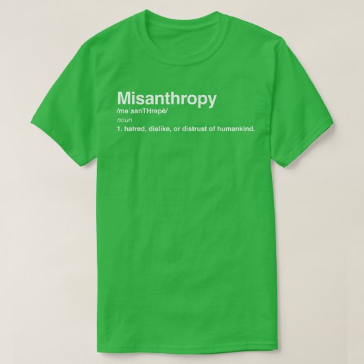 Misantropie T-Shirt (Design vorne)