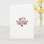 Misbehave Together Love Card Karte (Gelbe Blume)