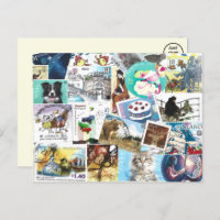 Misc Postage-Briefmarke Postkarte