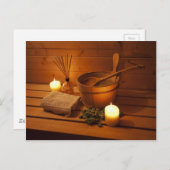 Miscellaneous - Sauna Objects Patterns Nineteen Postkarte (Vorne/Hinten)