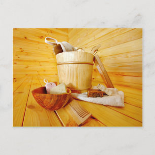 Miscellaneous - Sauna Objects Patterns Twenty-Two Postkarte