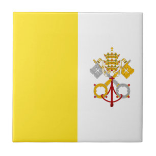 Miscellaneous - Vatican City Flag Pattern Fliese