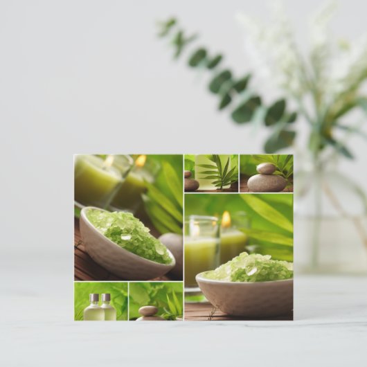 Miscellaneous - Zen Spa Klebemasse Patterns Three Postkarte (Stehend Vorderseite)