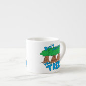 Misch dich nicht mit den BÄUMEN! Espressotasse (Vorderseite Rechts)