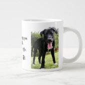 Misch dich nicht mit meinem Hund und meinem Person Jumbo-Tasse (Rechts)