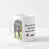 Misch dich nicht mit meinem Hund und meinem Person Kaffeetasse (Vorderseite Links)