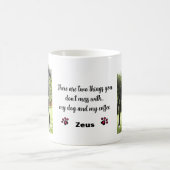 Misch dich nicht mit meinem Hund und meinem Person Kaffeetasse (Mittel)