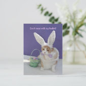 Misch dich nicht mit meinem Korb! Postkarte (Stehend Vorderseite)