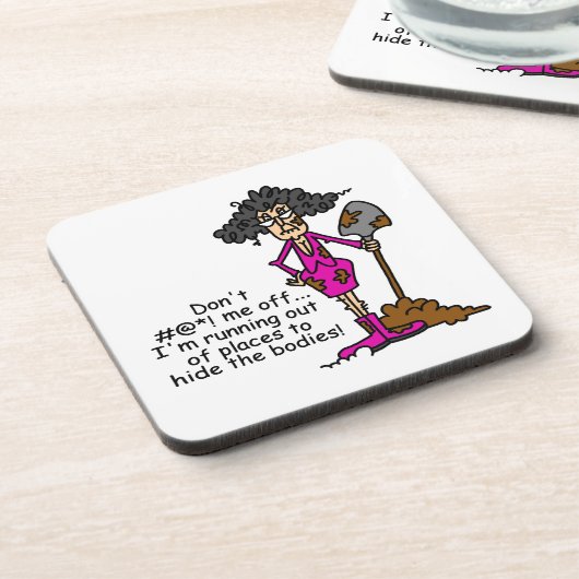 Misch dich nicht mit mir getränkeuntersetzer (Linke Seite)