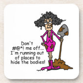 Misch dich nicht mit mir getränkeuntersetzer (Vorderseite)