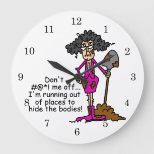 Misch dich nicht mit mir große wanduhr