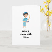 Misch dich nicht mit mir... karte (Gelbe Blume)