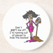 Misch dich nicht mit mir sandstein untersetzer (Vorne)