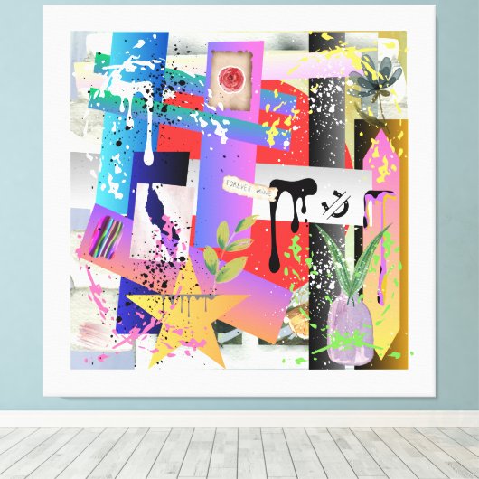 Misch es auf! leinwanddruck (Insitu (Holzboden))