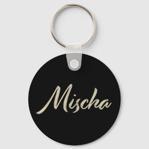 Mischa Knopfpunkt Feld Name Schlüsselanhänger