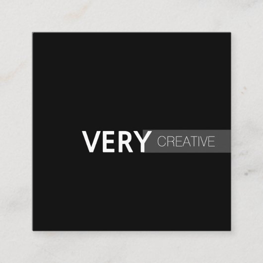 Mischart | Modern Quadratische Visitenkarte (Vorderseite)