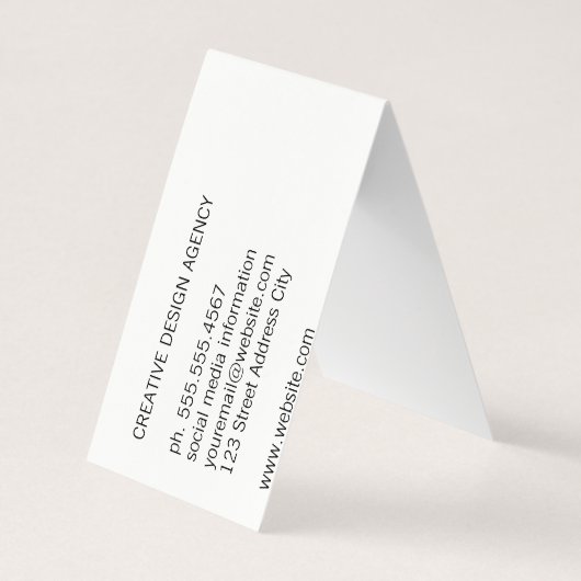 Mischart | Modern Visitenkarten (Rückseite)