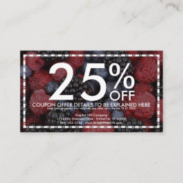 Mischbeerenkuponkarte Rabattkarte