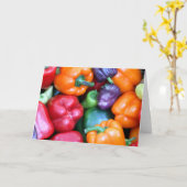 Mischbell-Paprikaschoten Karte (Gelbe Blume)