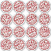 Mischblatt - "zertifiziert" Naughty und Nice Aufkleber (Vorderseite)