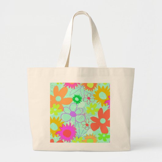 MischBlumen Jumbo Stoffbeutel (Vorne)
